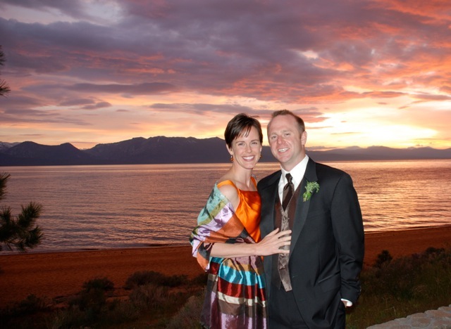 Lil and Me in Tahoe Lil and Me in Front of Lake Tahoe